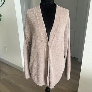 Barefoot Dreams Cardigan Womens Small CozyChic Lite Cardigan Coastal Classic